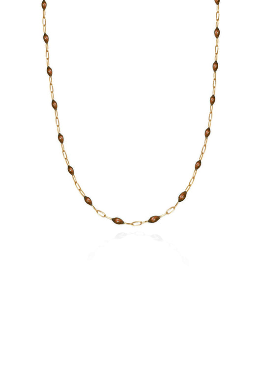 HERMINA ATHENS Bronze Enamel Necklace
