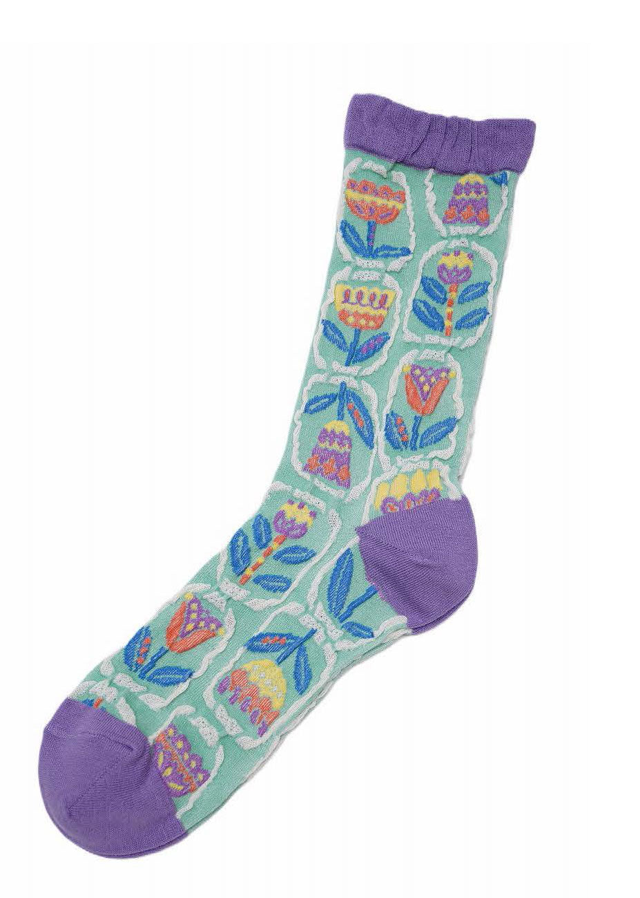 M. & Kyoko Cotton Socks - Lavender (1124)