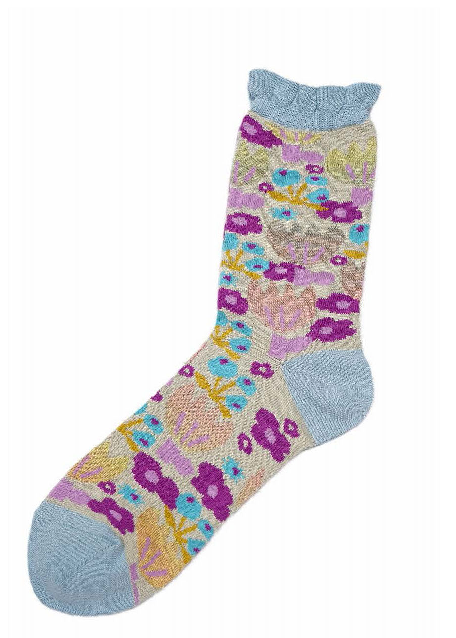 M. & Kyoko Cotton Socks - Cream (1125)