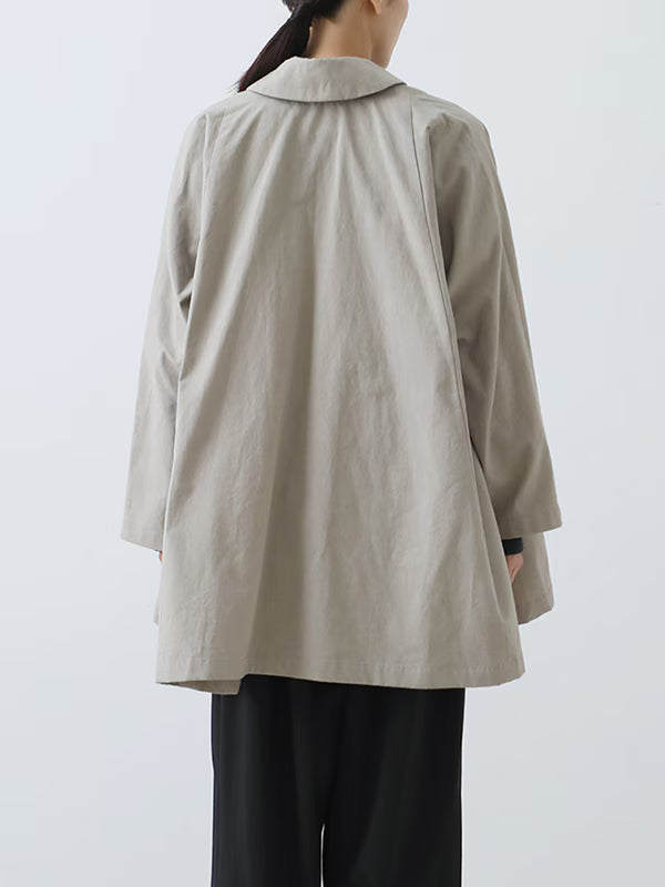 evam eva Cotton/Hemp Short Coat - Sage