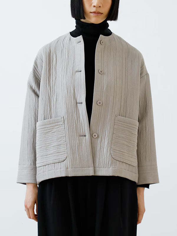 evam eva Quilting Jacket - Black