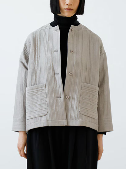 evam eva Quilting Jacket - Black