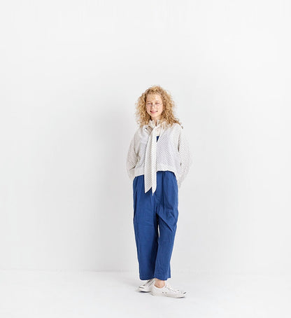 Veritecoeur Polka Dot Blouse - White