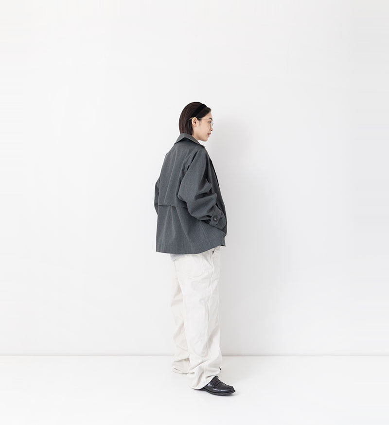 [Arriving Soon] Veritecoeur Short Trench Coat - Top Gray