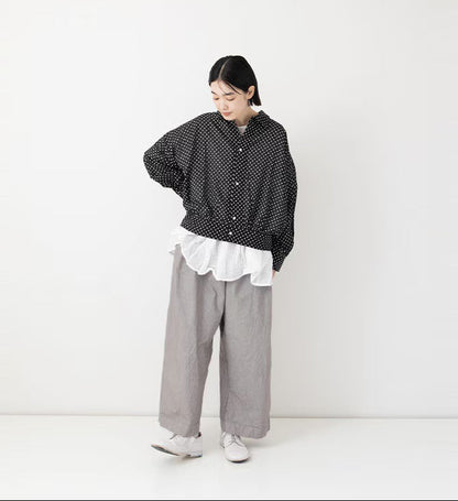 Veritecoeur Garment-dye Pants - Gray