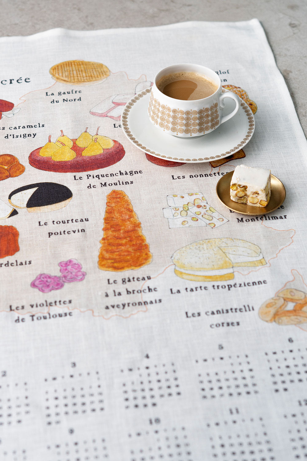 Fog Linen Work x ISABELLE BOINOT 2025 Linen Calendar - La France Sucrée (limited quantity)