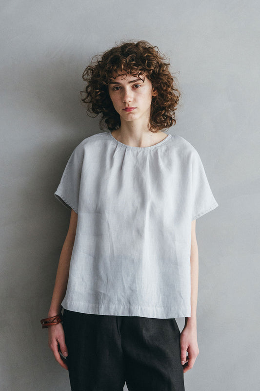 Fog Linen Work Linen Helmi Top-Pigeon