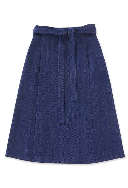 Blue Blue Japan Kasezome Sashiko Wrap Skirt