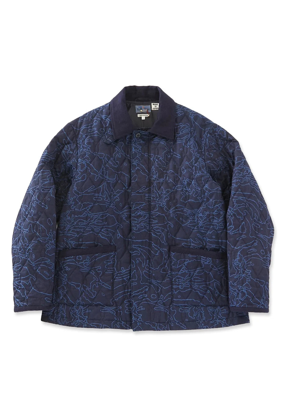 Blue Blue Japan Men's Indigo Jacquard Quilted Jacket