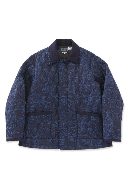 Blue Blue Japan Men's Indigo Jacquard Quilted Jacket