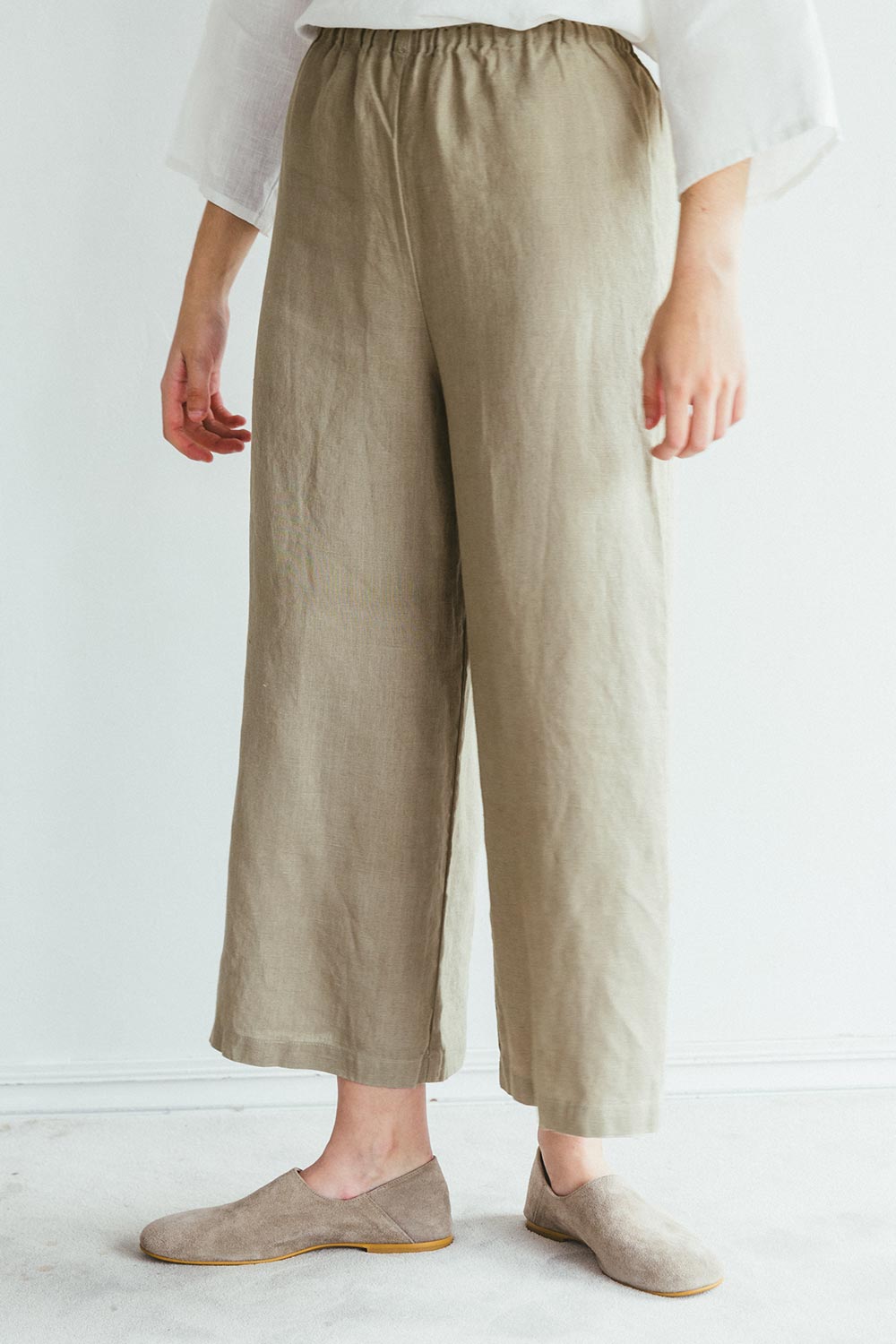 Fog Linen Work Linen HIMANI PANTS- Ash Grey