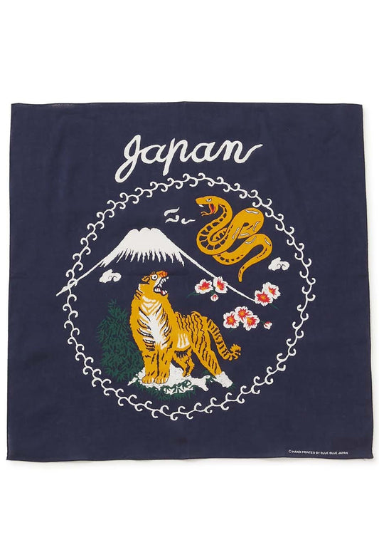 Blue Blue Japan Tora Ni Fuji Bandana