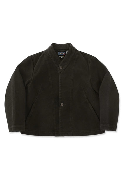 Blue Blue Japan Women's Nijuori Sashiko Haori Jacket - Black