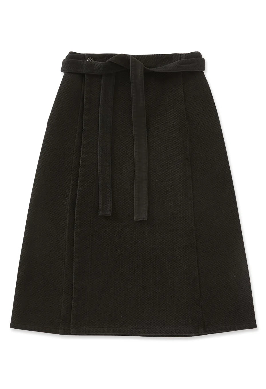 Blue Blue Japan Nijuori Sashiko Wrap Skirt - Black