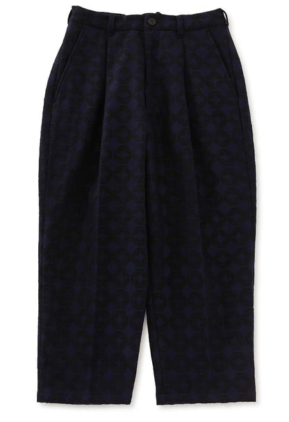 Blue Blue Japan Woman's Shippo Jacquard Tuck Pants