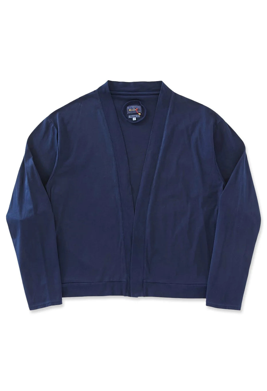 Blue Blue Japan Unisex Knitted Airy Smooth Indigo Haori Cardigan