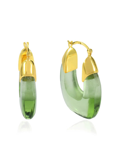 Shyla Rafelli Earrings-Soft Green