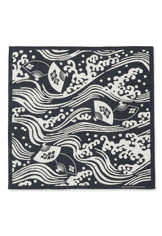 Blue Blue Japan Wave and Japanese Fan Bandana