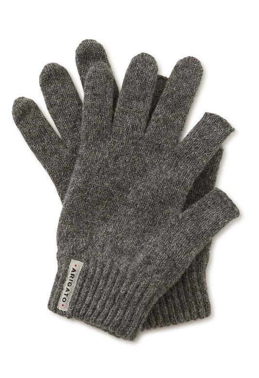 Blue Blue Japan Unisex Recycled Cashmere Gloves - Grey