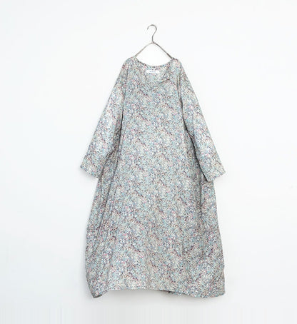 Veritecoeur Liberty Print Dress - Blue Print (VC-2642)