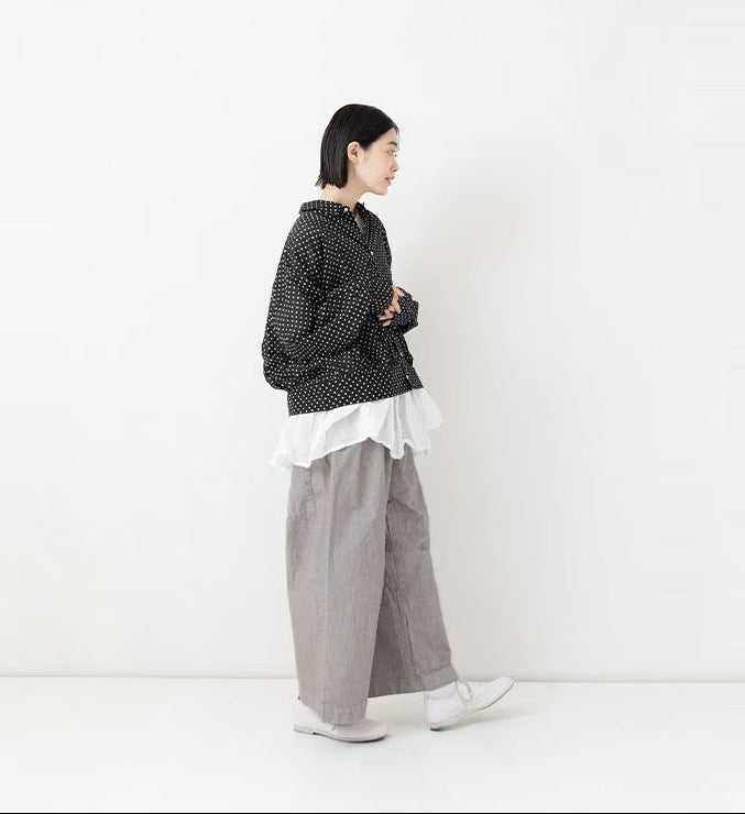 Veritecoeur Garment-dye Pants - Gray
