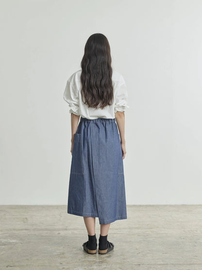 Nicholson & Nicholson Heart Denim Skirt - Blue