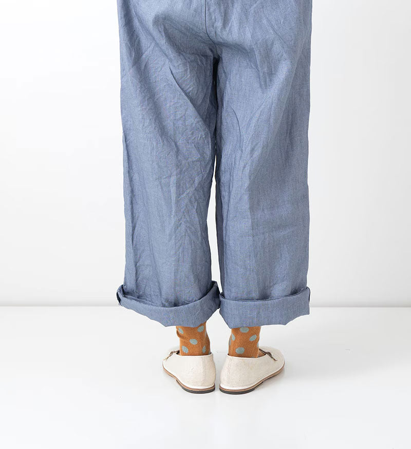 Vertitecoeur Polka Dot Socks - Blue Gray Dot