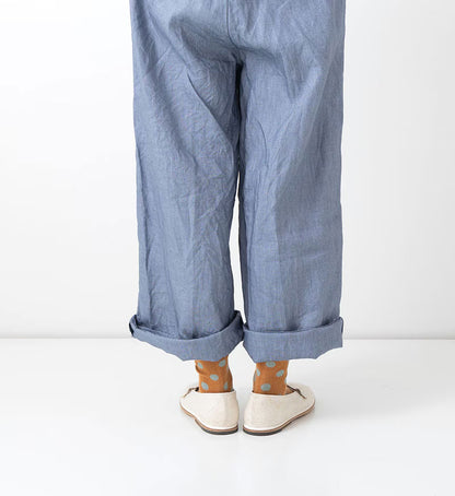 Vertitecoeur Polka Dot Socks - Blue Gray Dot