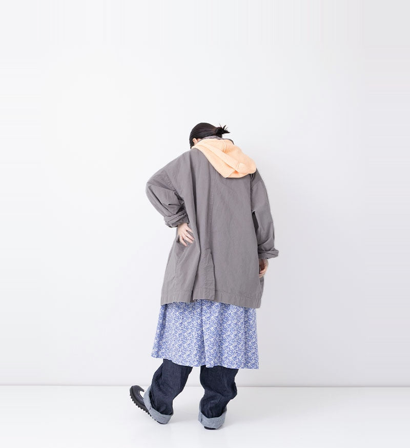 [Arriving Soon] Veritecoeur Garment Dye Short Coat - Gray