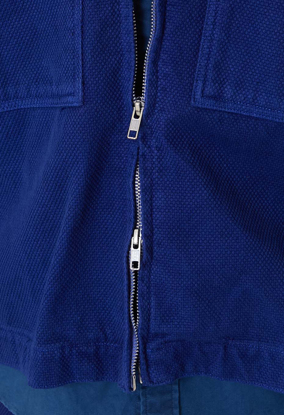 Blue Blue Japan Mens' Woven Sashiko Hand-dyed Zip-up Jacket