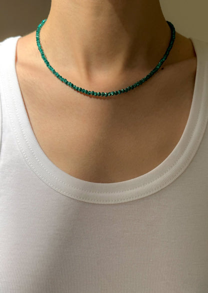 HERMINA ATHENS - Fairy Green Necklace with Tyche mini charm