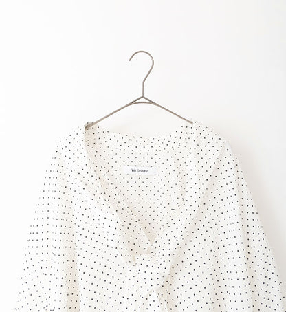 Veritecoeur Polka Dot Blouse - White
