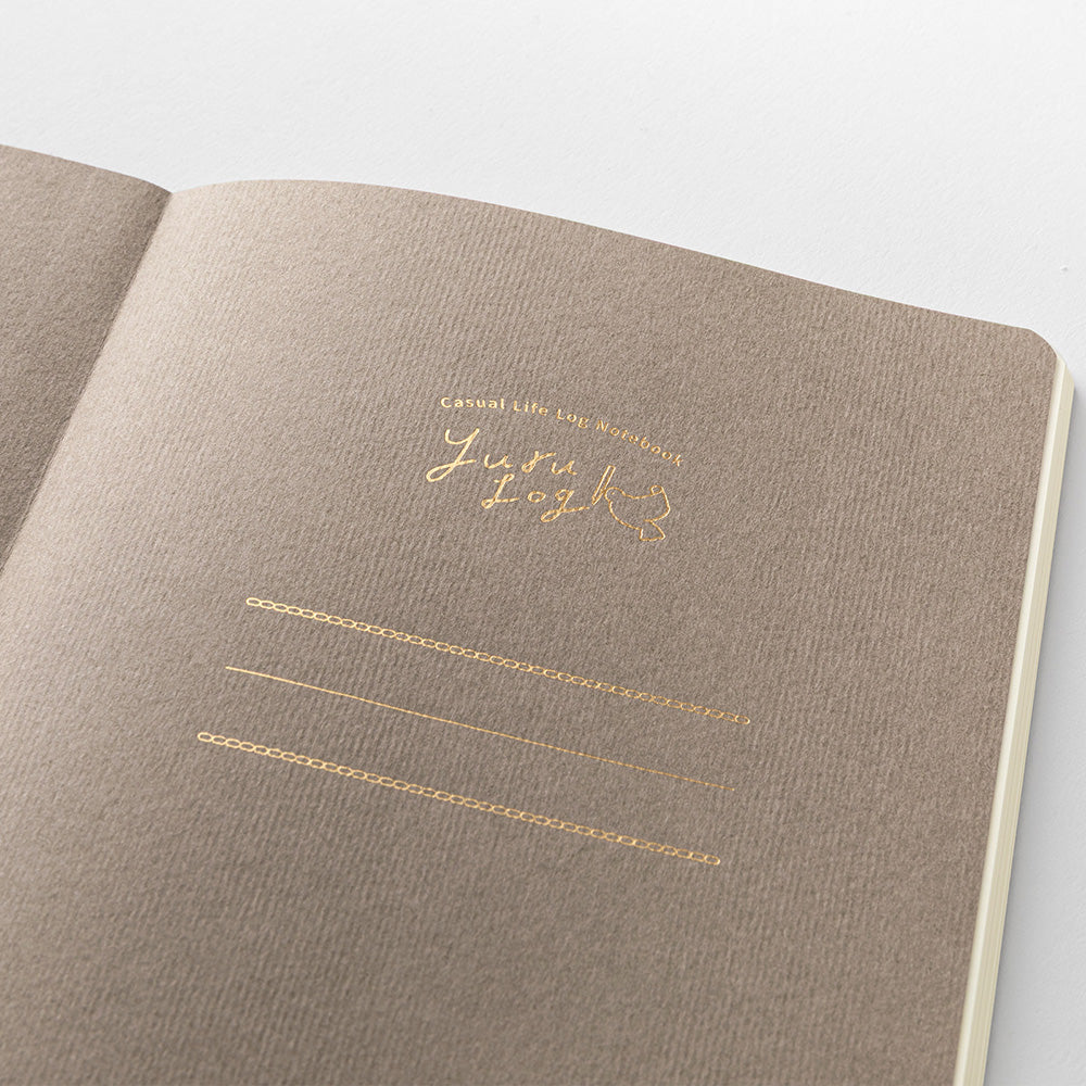 Midori Yuru Log Notebook - Sweets & Animals