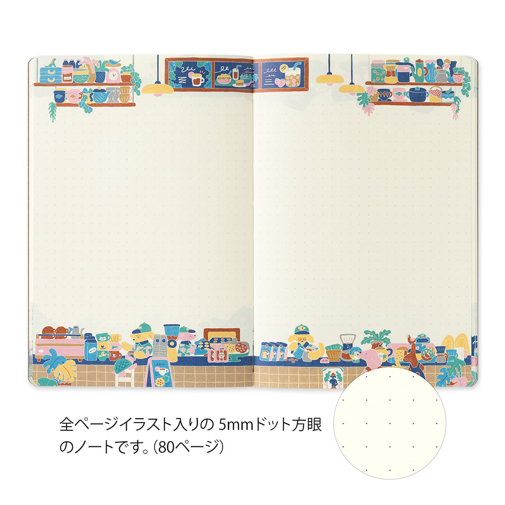 Midori Yuru Log Notebook - Coffee Shop
