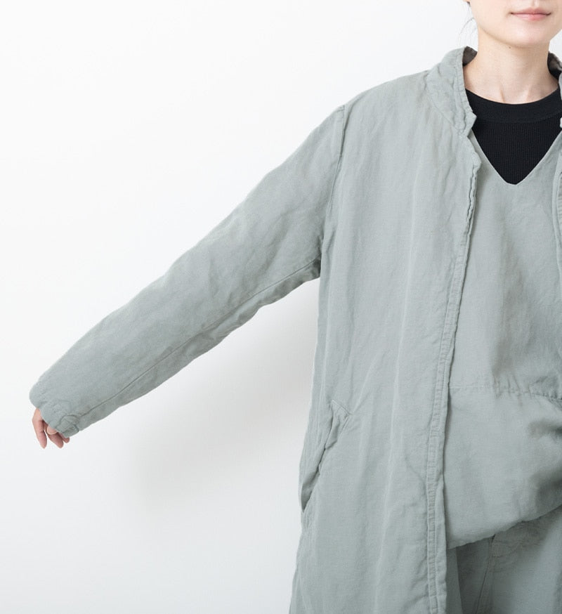 Veritecoeur Washed-out Coat - Sage Grey (VC-2645)