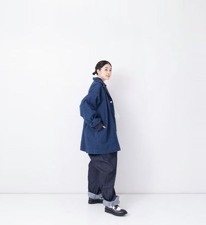 [Arriving Soon] Veritecoeur Garment Dye Short Coat - Royal Navy