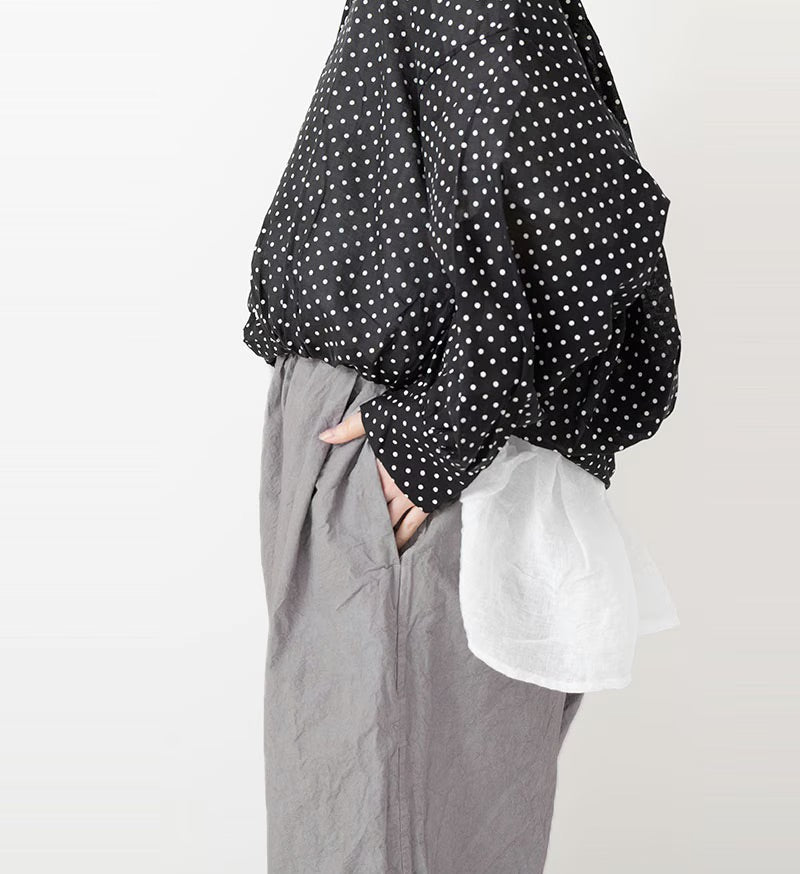 Veritecoeur Garment-dye Pants - Gray