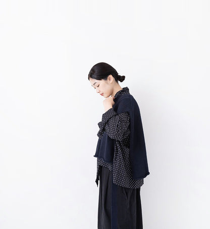 Veritecoeur Polka Dot Blouse - Black