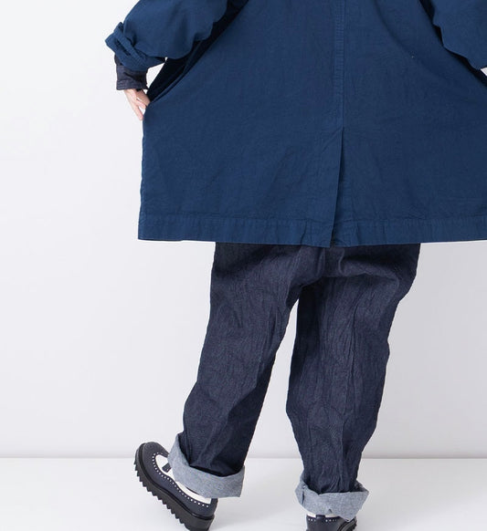 [Arriving Soon] Veritecoeur Garment Dye Short Coat - Royal Navy