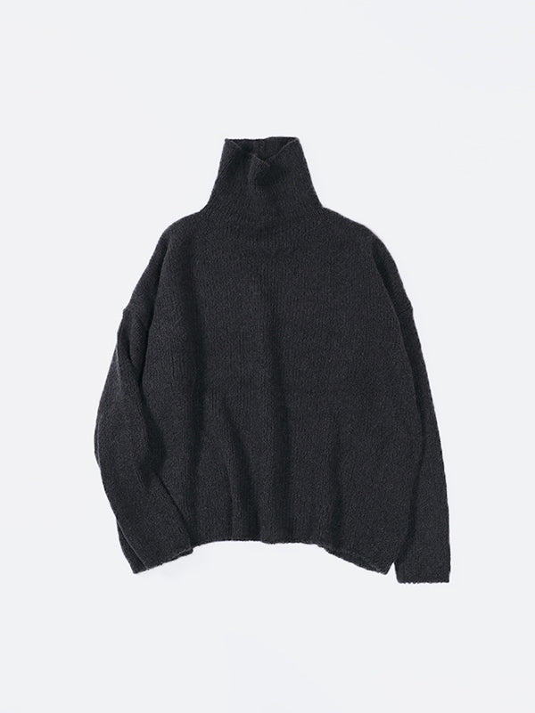 evam eva Alpaca Lily Turtleneck - Sumi (E243K156)