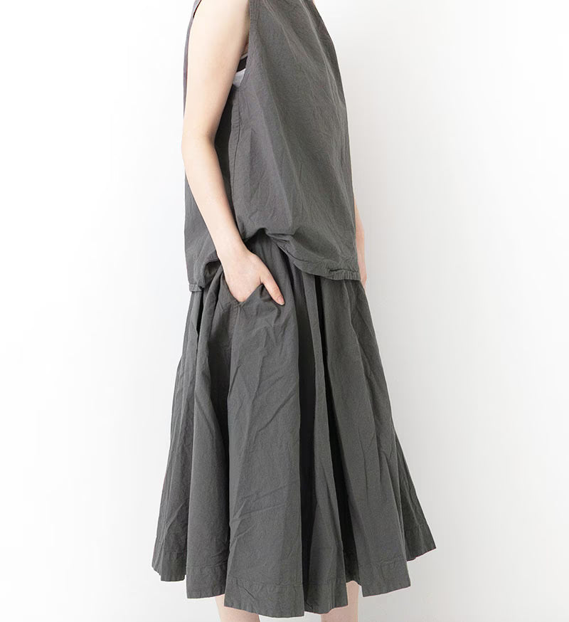 Veritecoeur Cotton Skirt - Gray