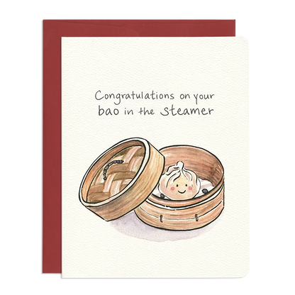 Congragulations on Your Bao in the Steamer Card