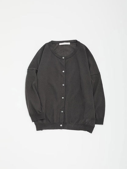 evam eva Cotton Cardigan - Blue Gray