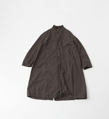 Veritecoeur Garment Dyed Coat - Dark Brown