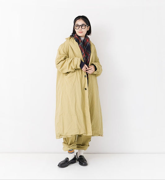 [Arriving Soon] Veritecoeur Garment Dye Long Coat - Beige