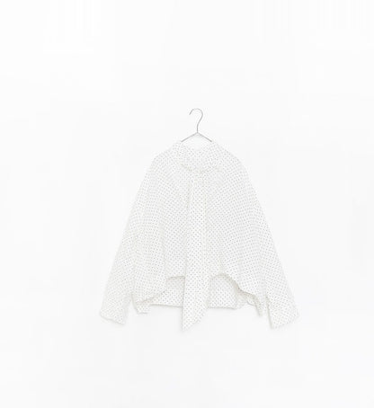 Veritecoeur Polka Dot Blouse - White