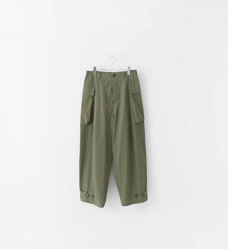 Veritecoeur Peach Skin Cargo Pants - Khaki