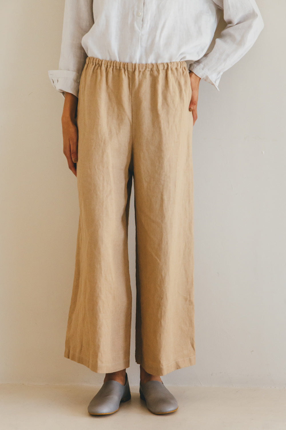 Fog Linen Work Linen HIMANI PANTS- VANILLE