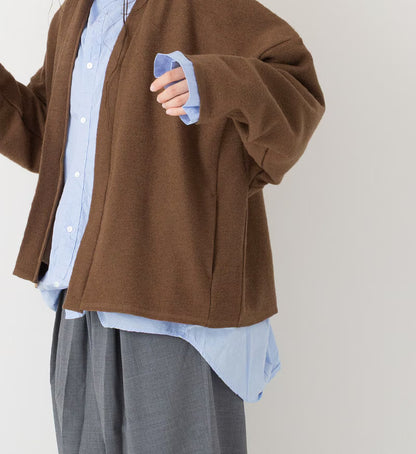 Veritecoeur Bouclé Cardigan - Brown