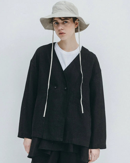 Fog Linen Work Cora Jacket - Black
